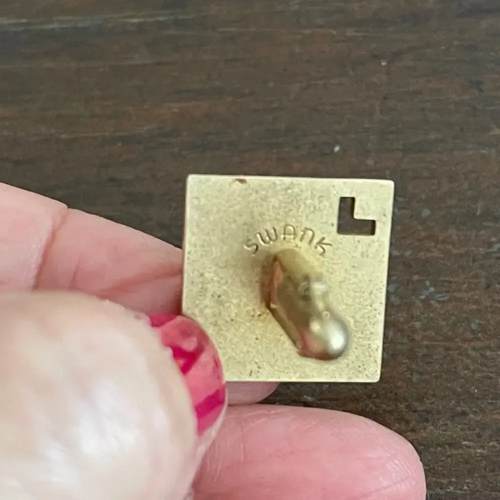 Vintage Cufflinks by Swank Gold Tone Classic Cufflinks
